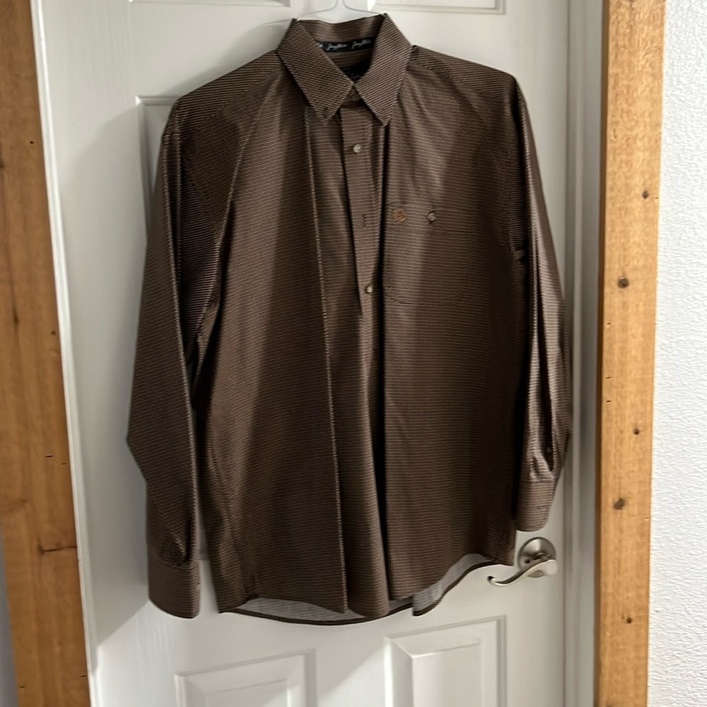 Wrangler George Strait Collection Men's Long Sleeve Button Up Shirt Size Large